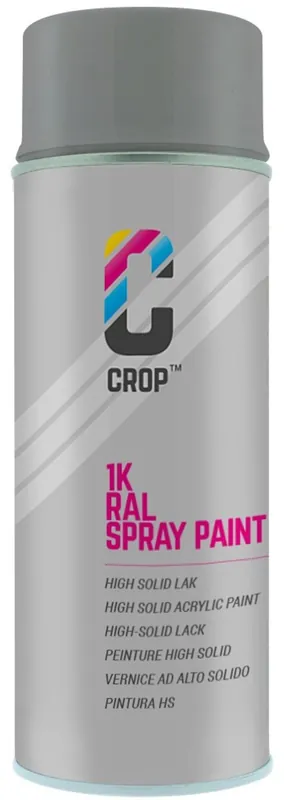 CROP RAL 7037 Hoogglans Stofgrijs spuitbus 400ml Fabrieksprijs